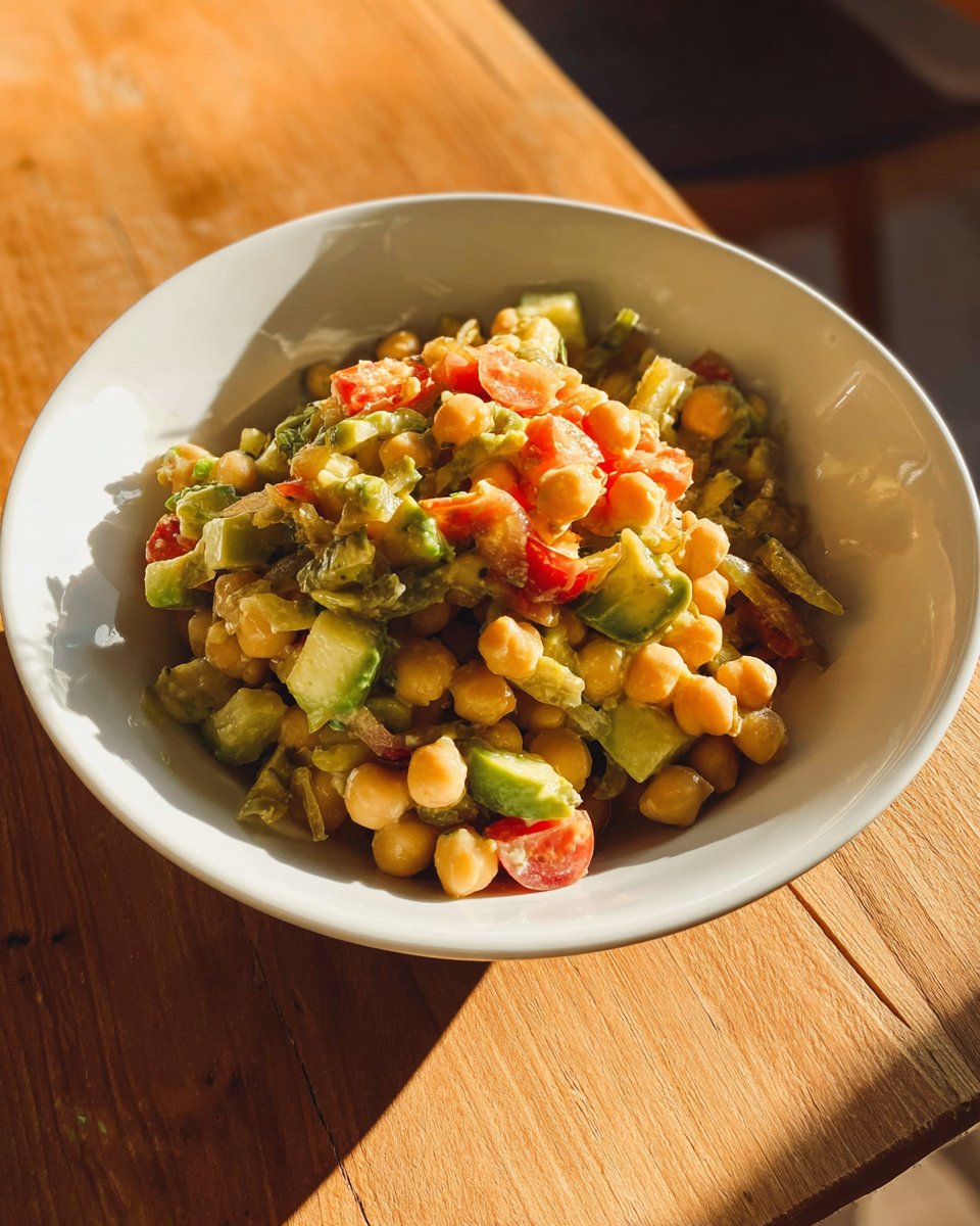Chickpeas Salad with Avocado