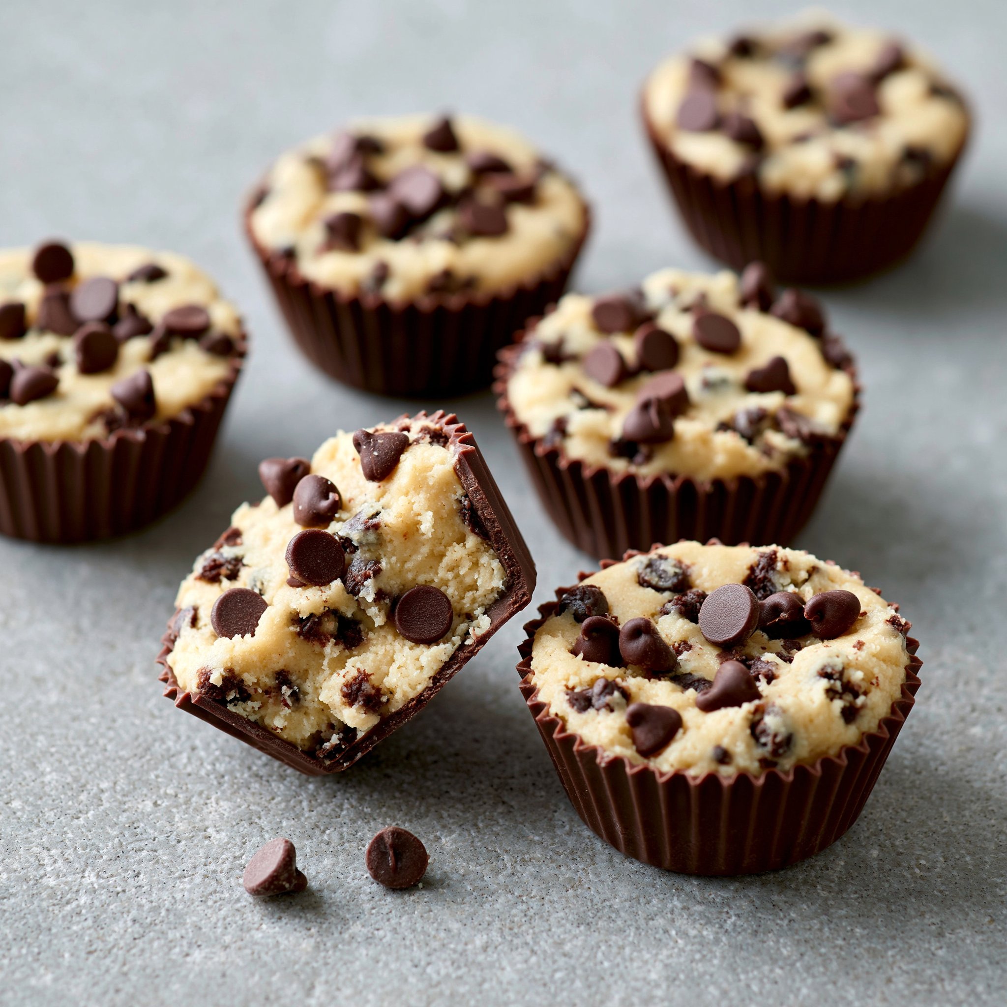 Chocolate Chip Cookie Dough Cups