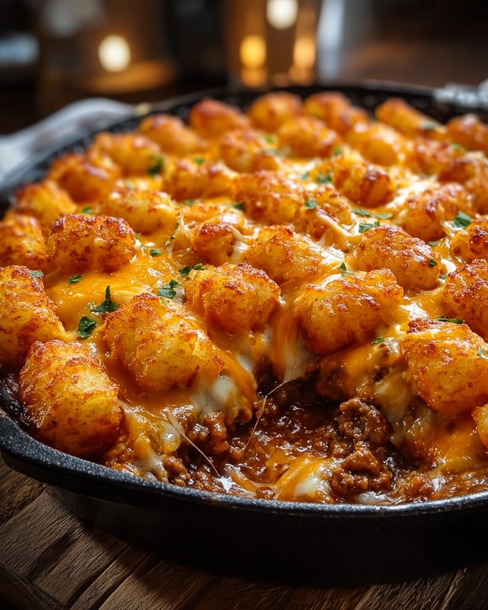 Chili Cheese Tater Tot Casserole: A Family Favorite Dish!