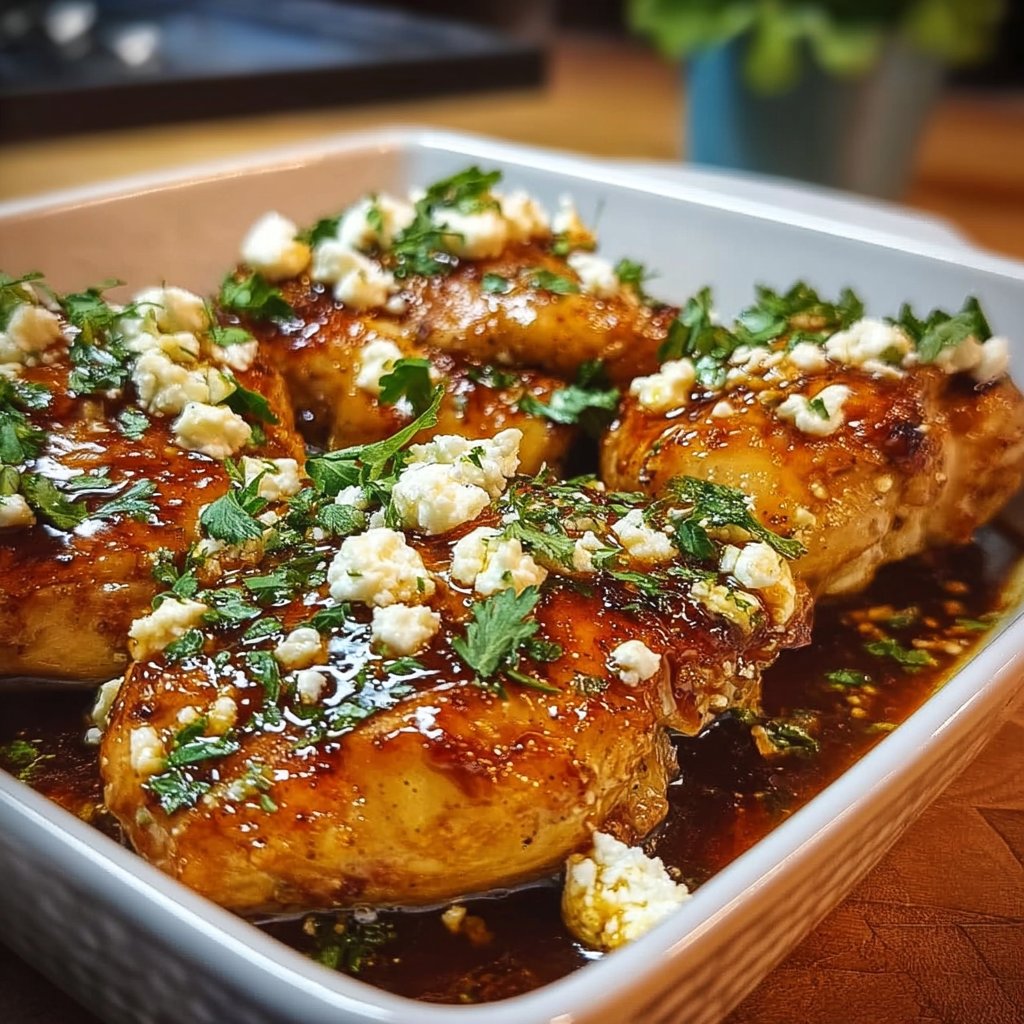 Easy hot honey feta chicken
