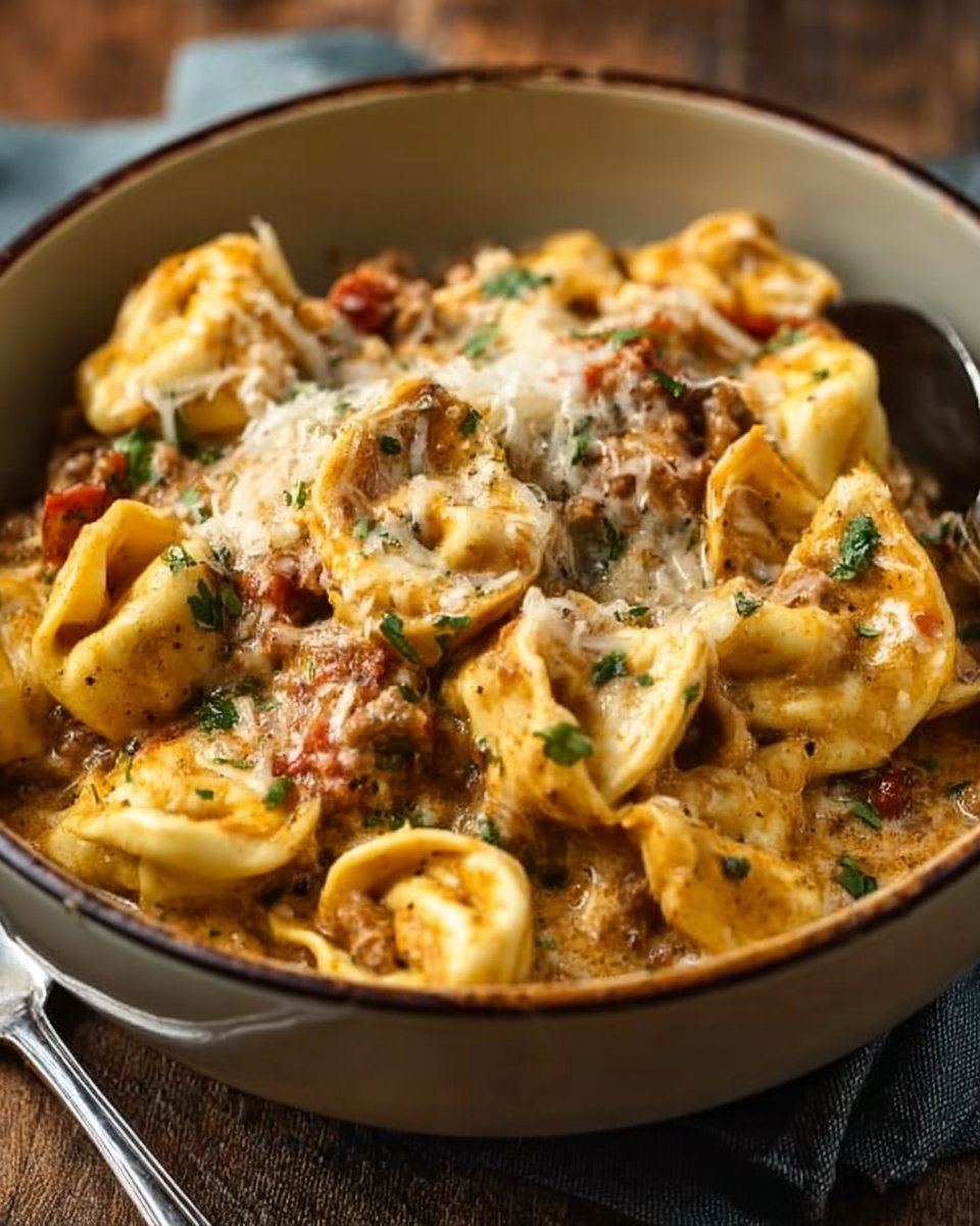 Cheesy Taco Tortellini