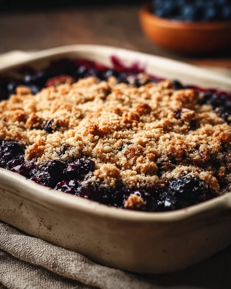 Easy Blueberry Crisp