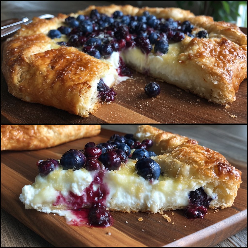 Lemon Blueberry Mascarpone Galette