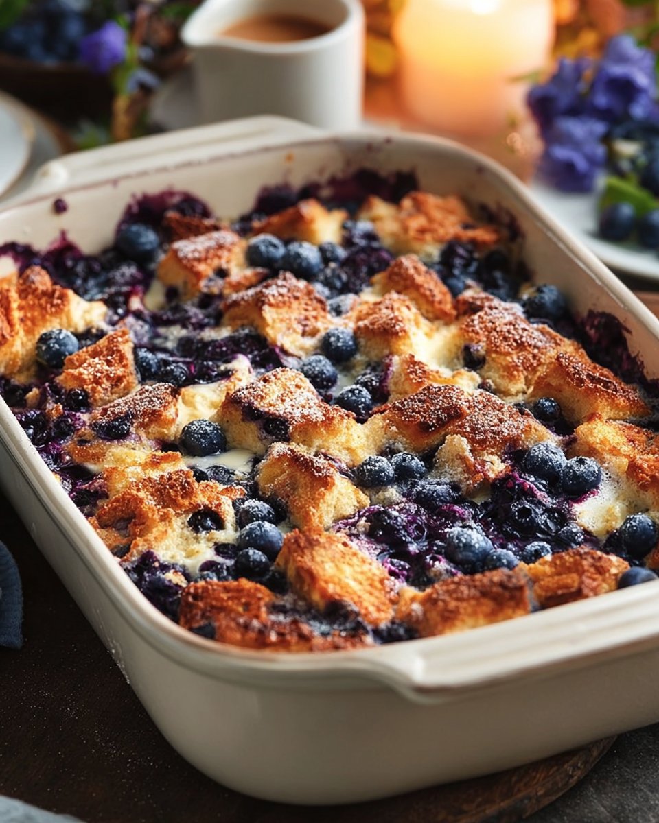 Quick Blueberry French Toast Casserole