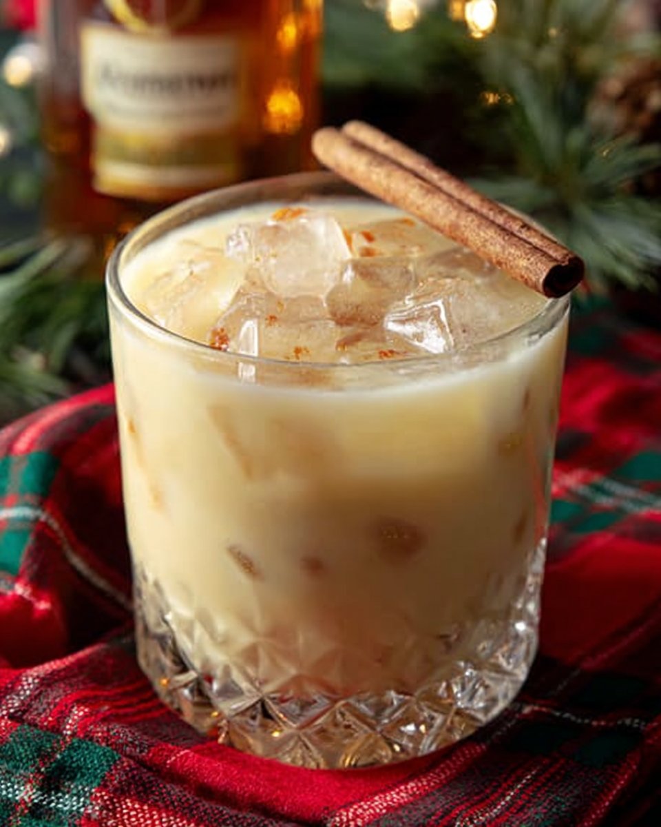 Eggnog Amaretto Cocktail