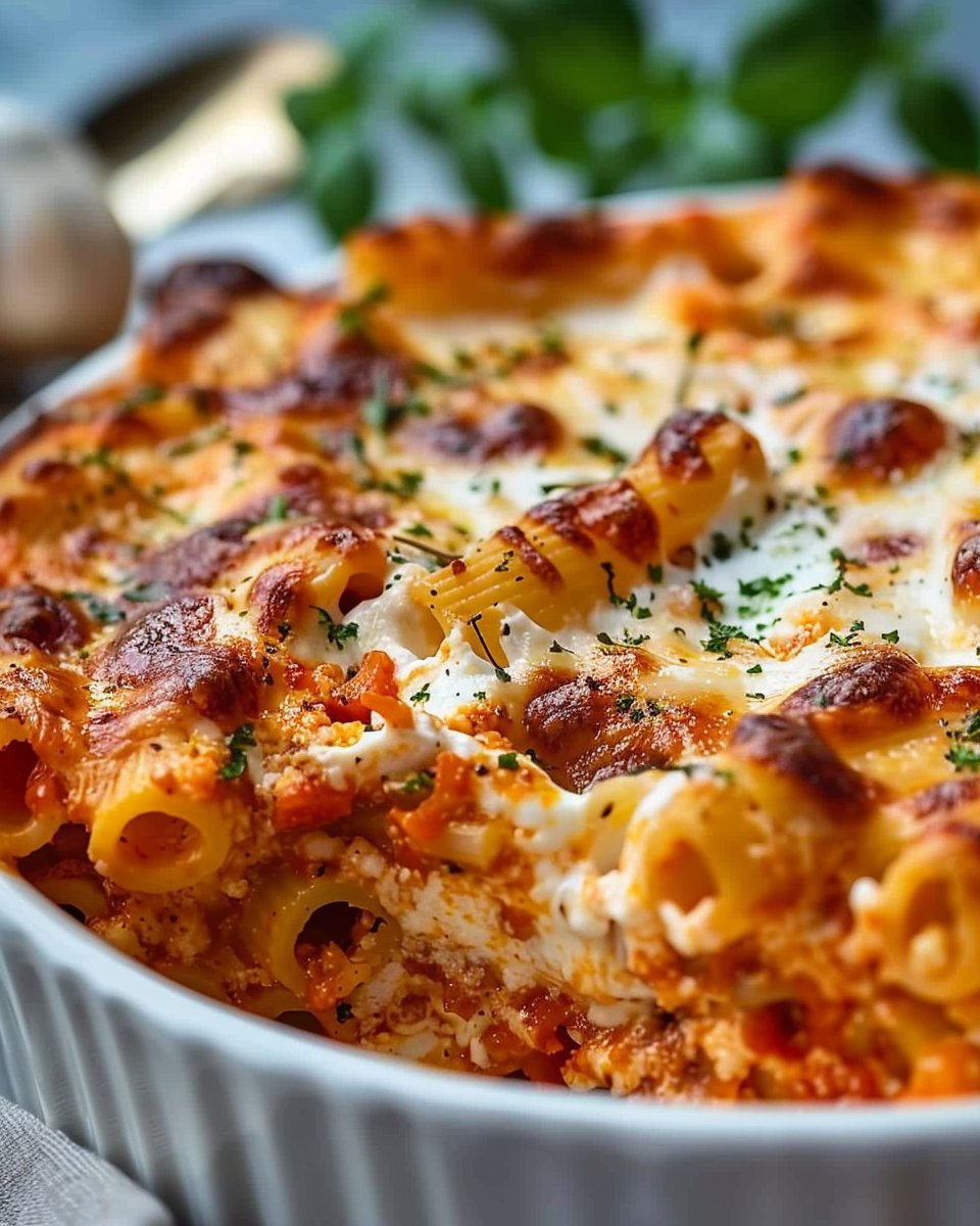 Baked Ziti with Ricotta 2 Baked Ziti with Ricotta