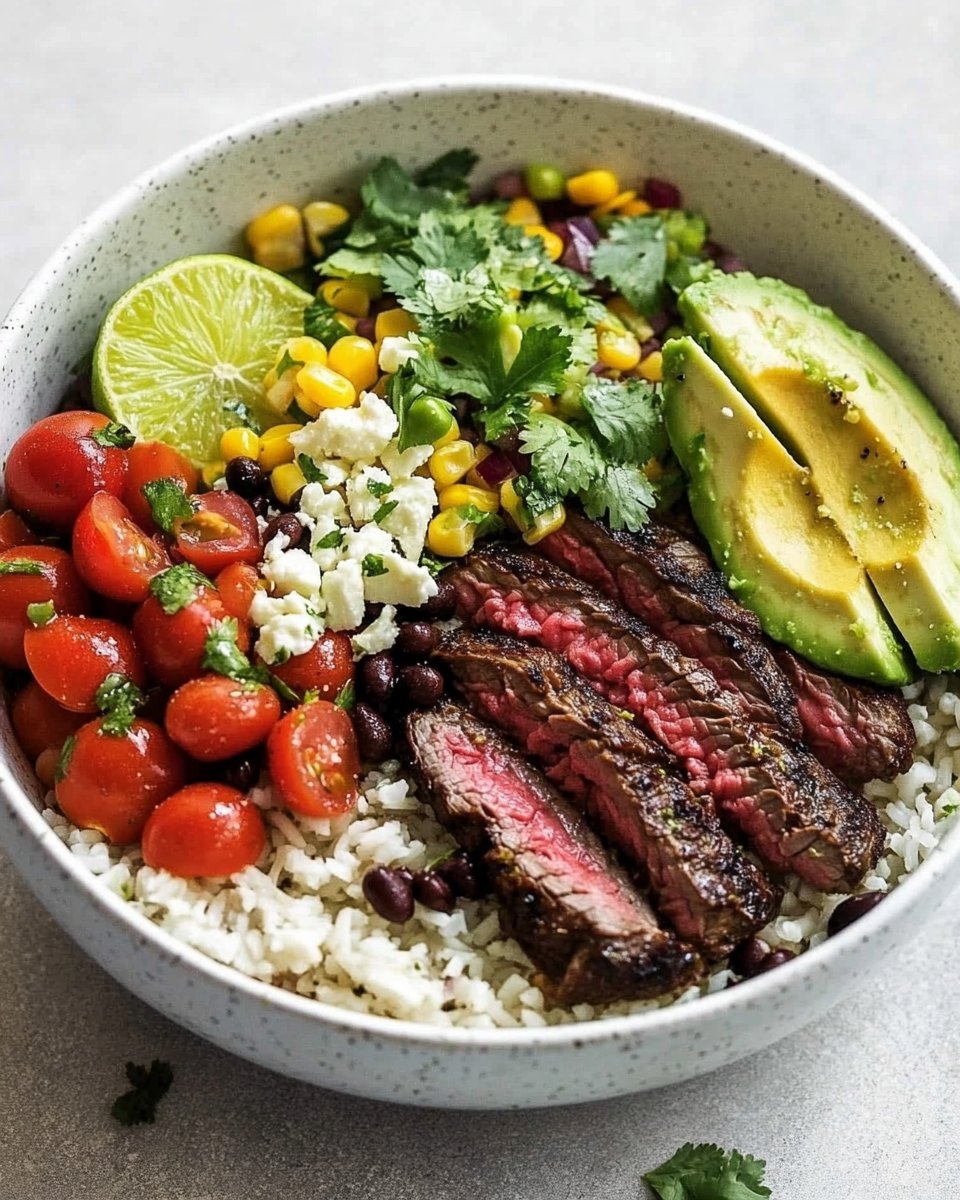 Cilantro Lime Steak Bowls