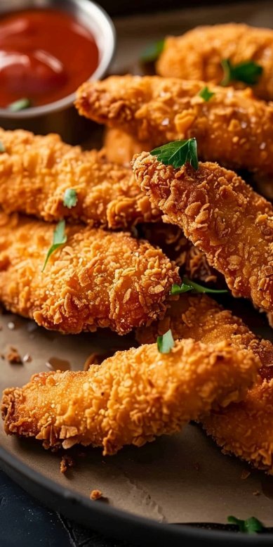 Tenders de poulet maison croustillants à la friteuse à air