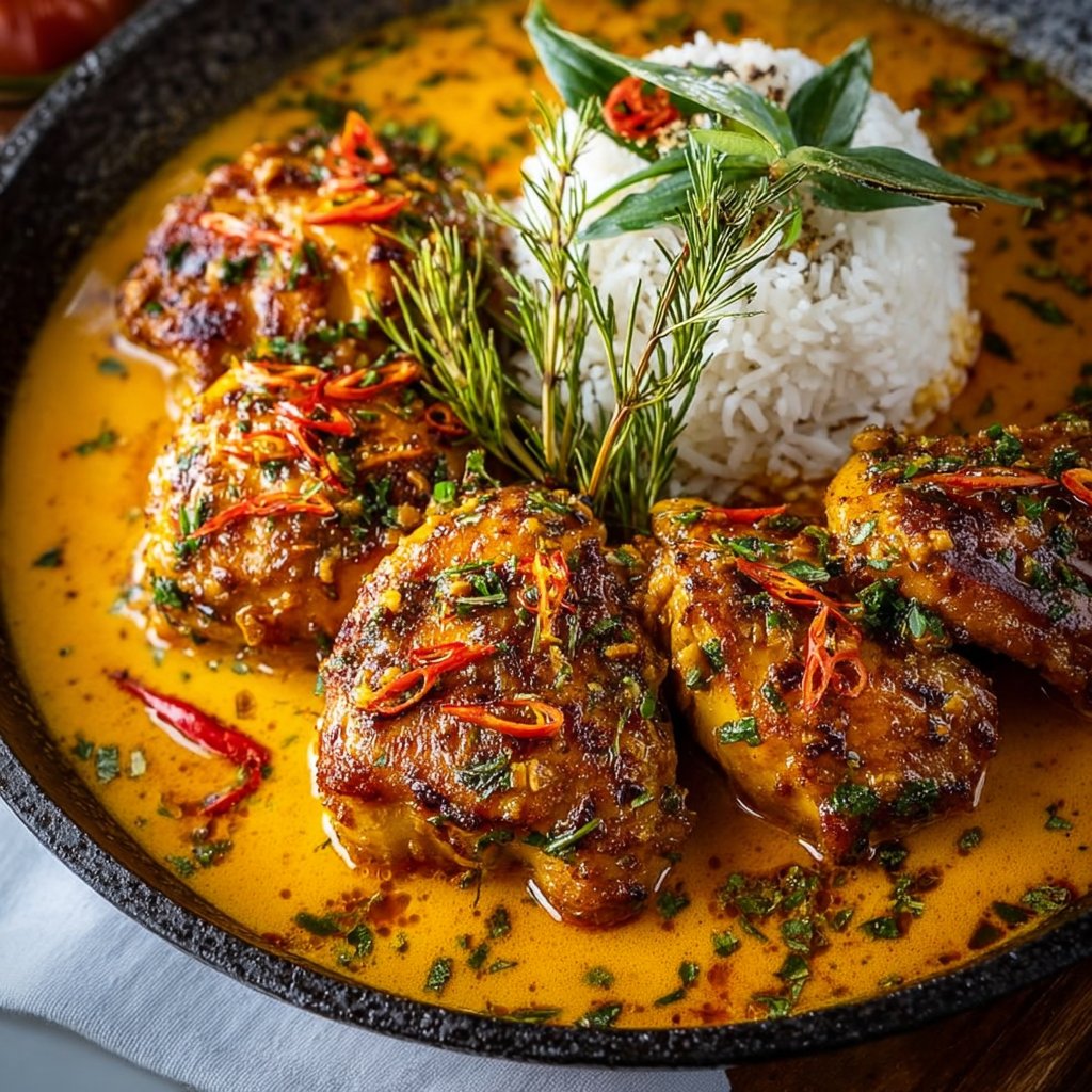 Spicy Brazilian Coconut Chicken