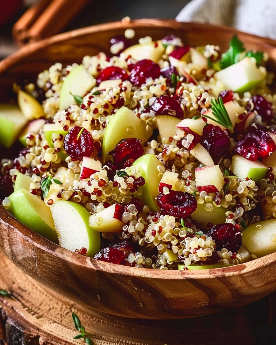 Cranberry Apple Quinoa Salad