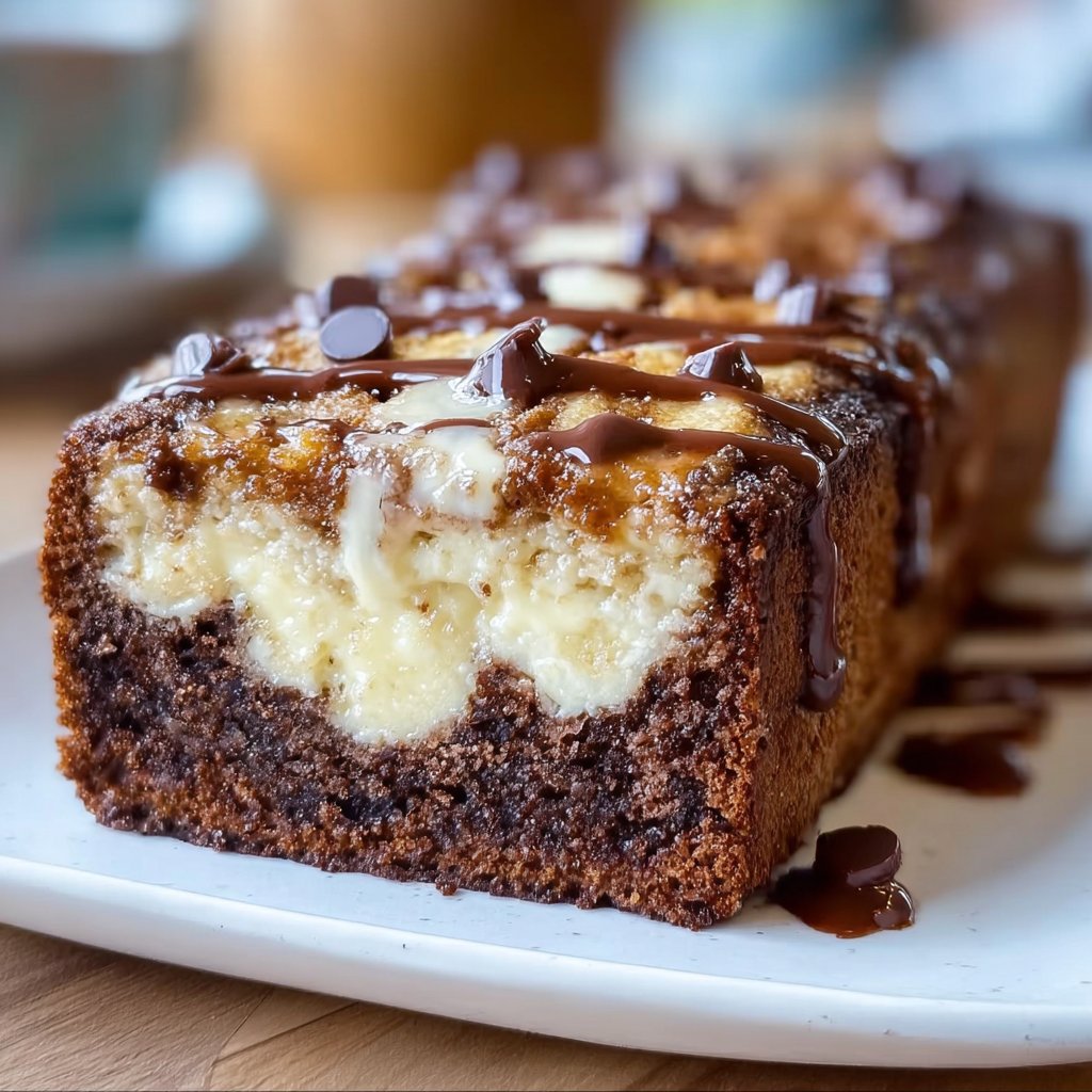 Decadent Chocolate Cream Cheese Banana Bread Bliss