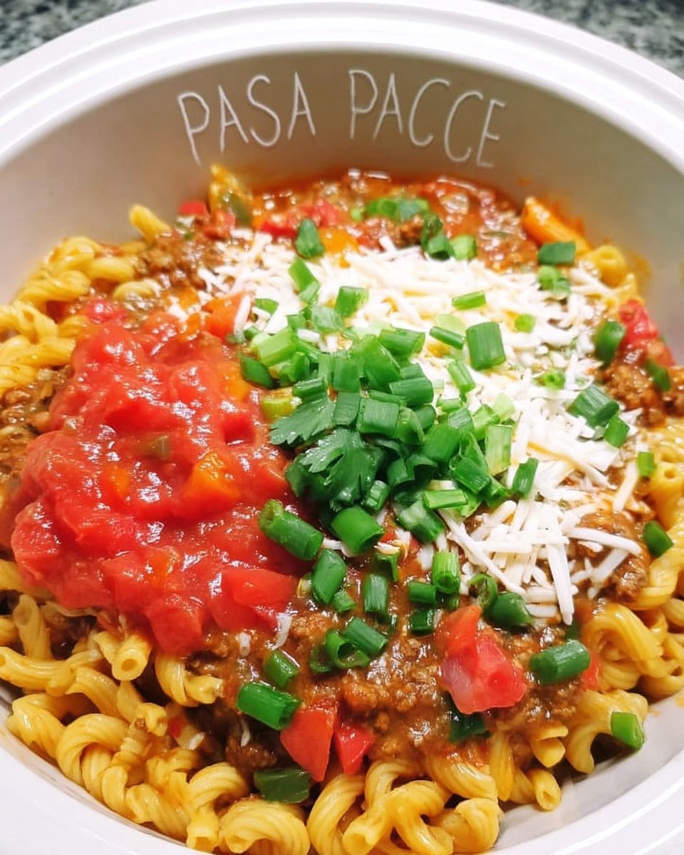 Slow Cooker Taco Pasta