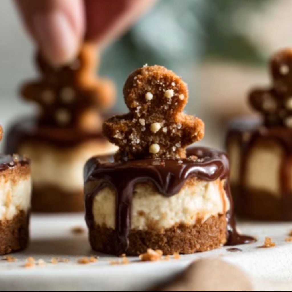 No-Bake Gingerbread Cheesecake Cups
