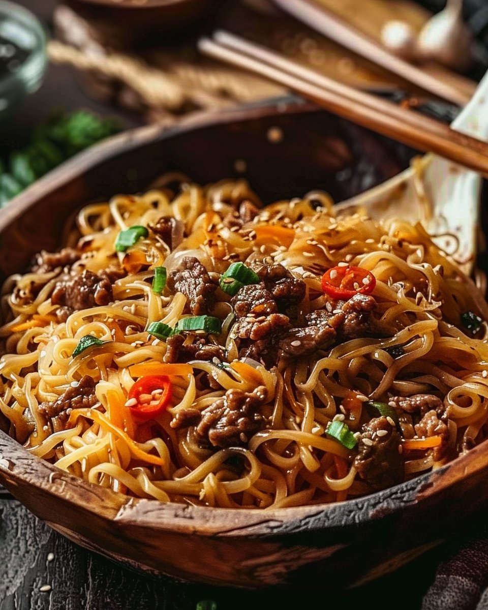 Sweet Soy Ginger Beef Noodles 2 Sweet Soy Ginger Beef Noodles