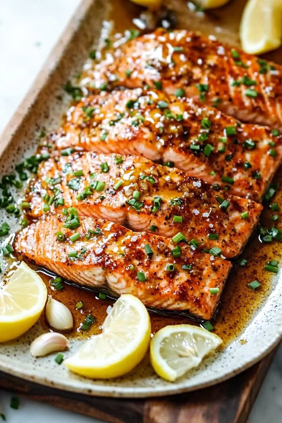 Honey Garlic Baked Salmon