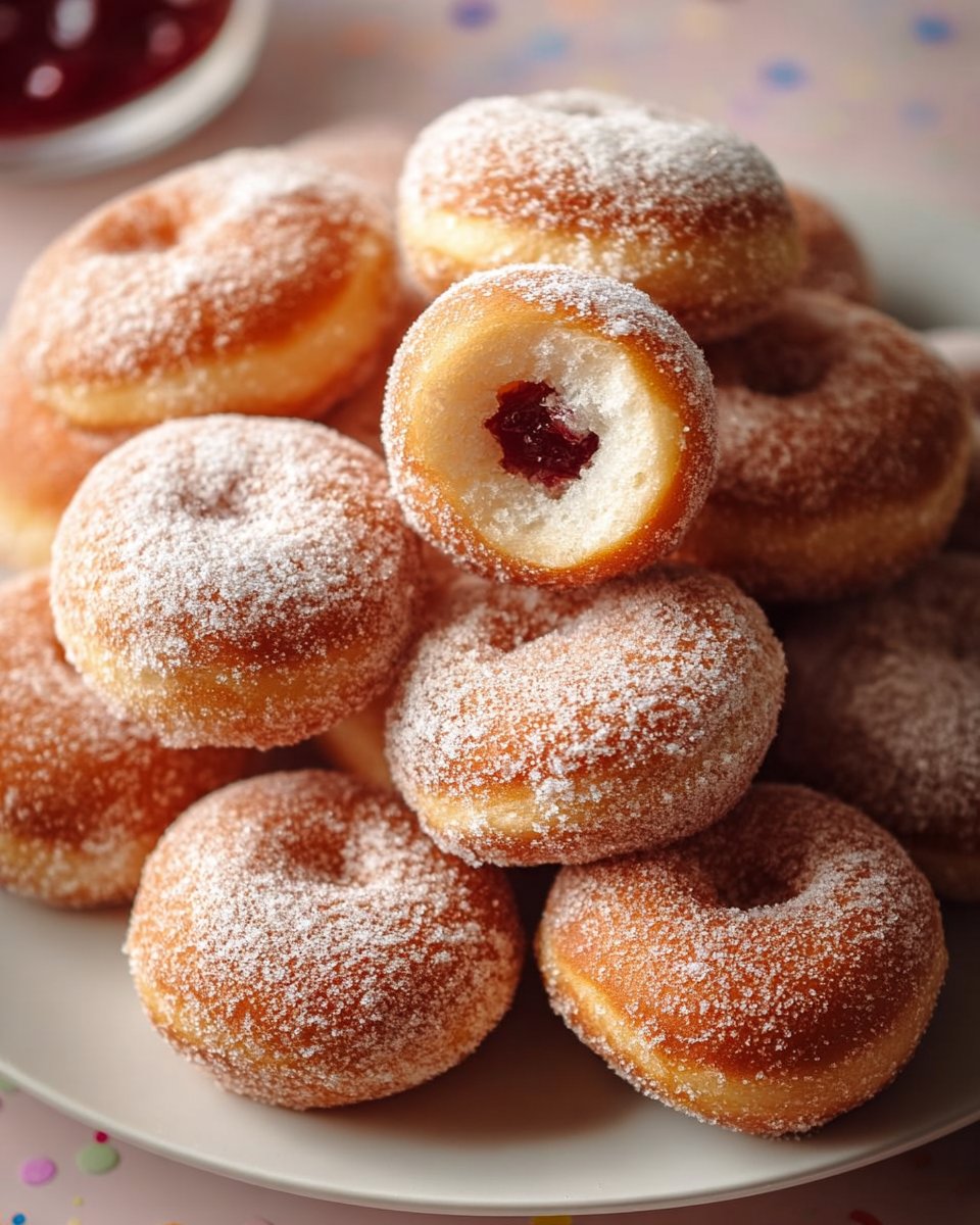 Mini Krapfen aus der Hei&szlig;luftfritteuse
