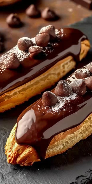 Éclair au chocolat maison