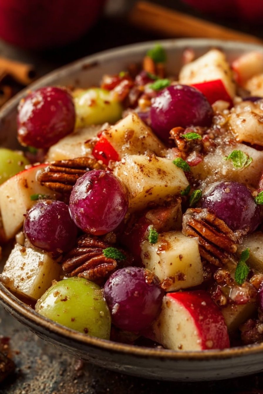 Cinnamon Apple Grape Salad