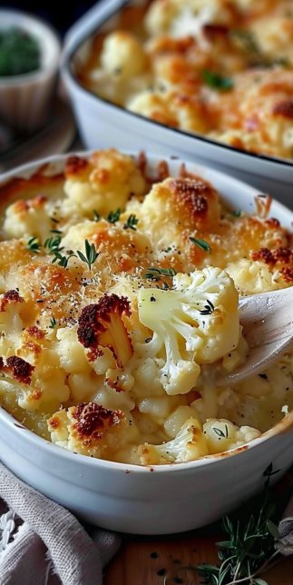 Gratin de chou-fleur et pommes de terre au fromage Comté