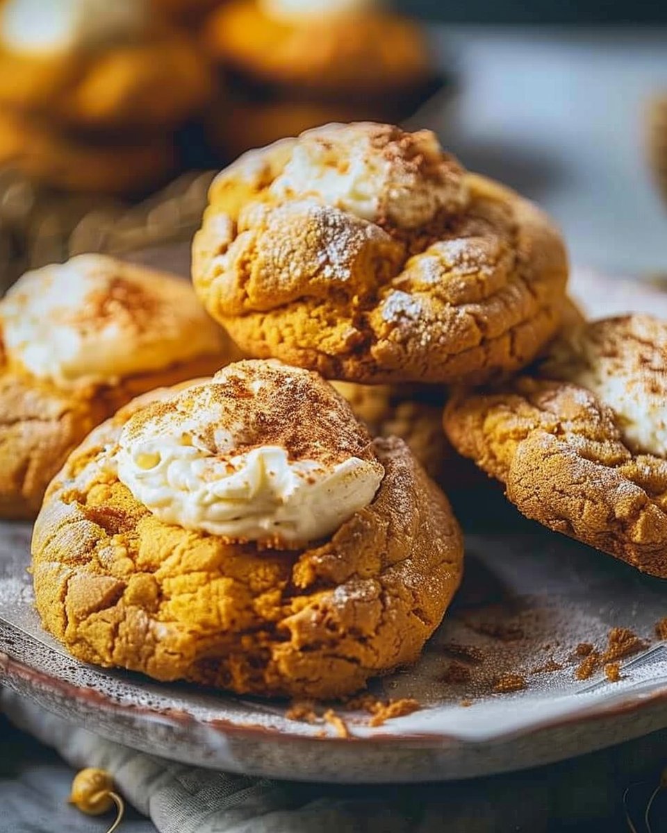 Pumpkin Cheesecake Cookies 2 Pumpkin Cheesecake Cookies