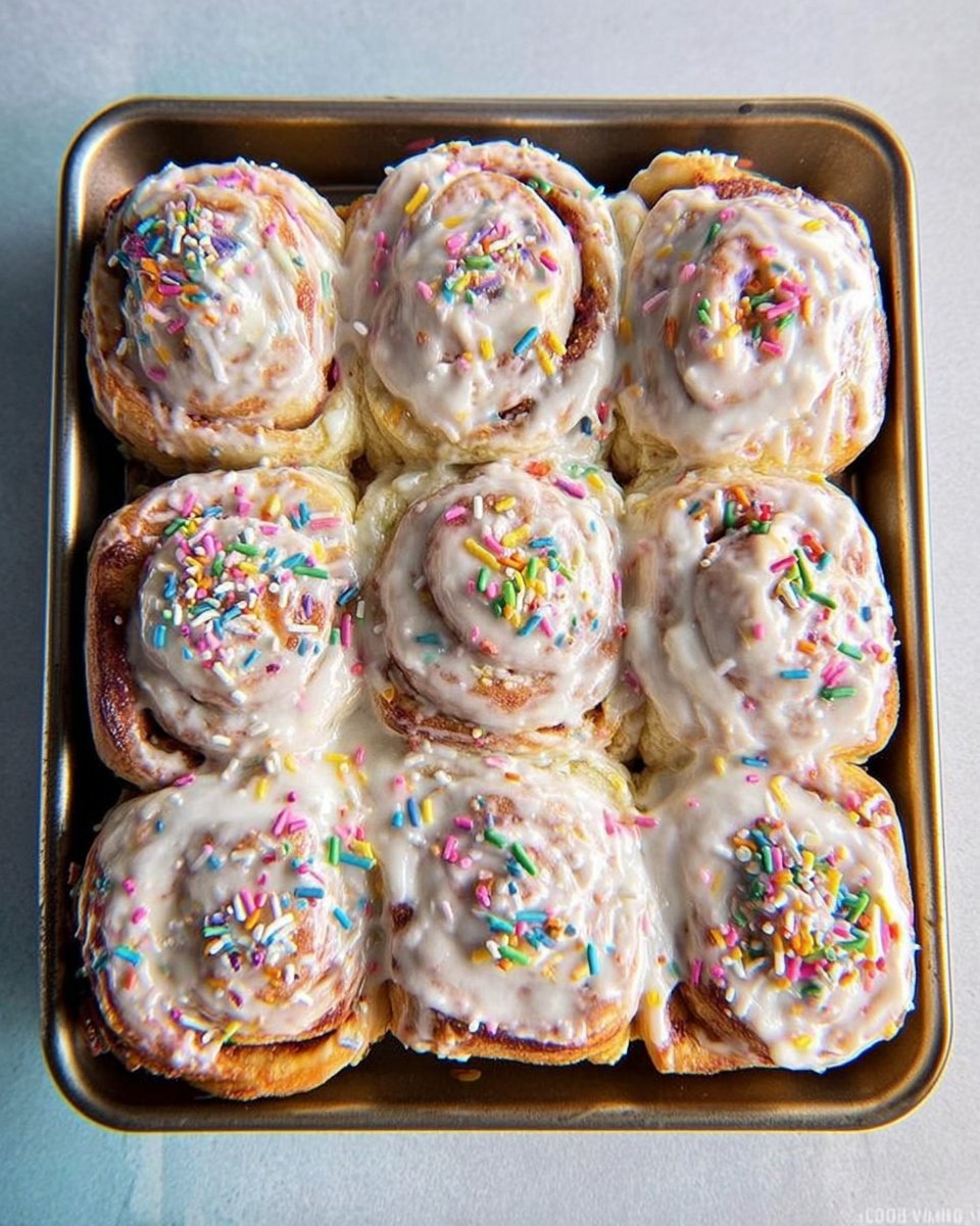 Funfetti Cinnamon Rolls