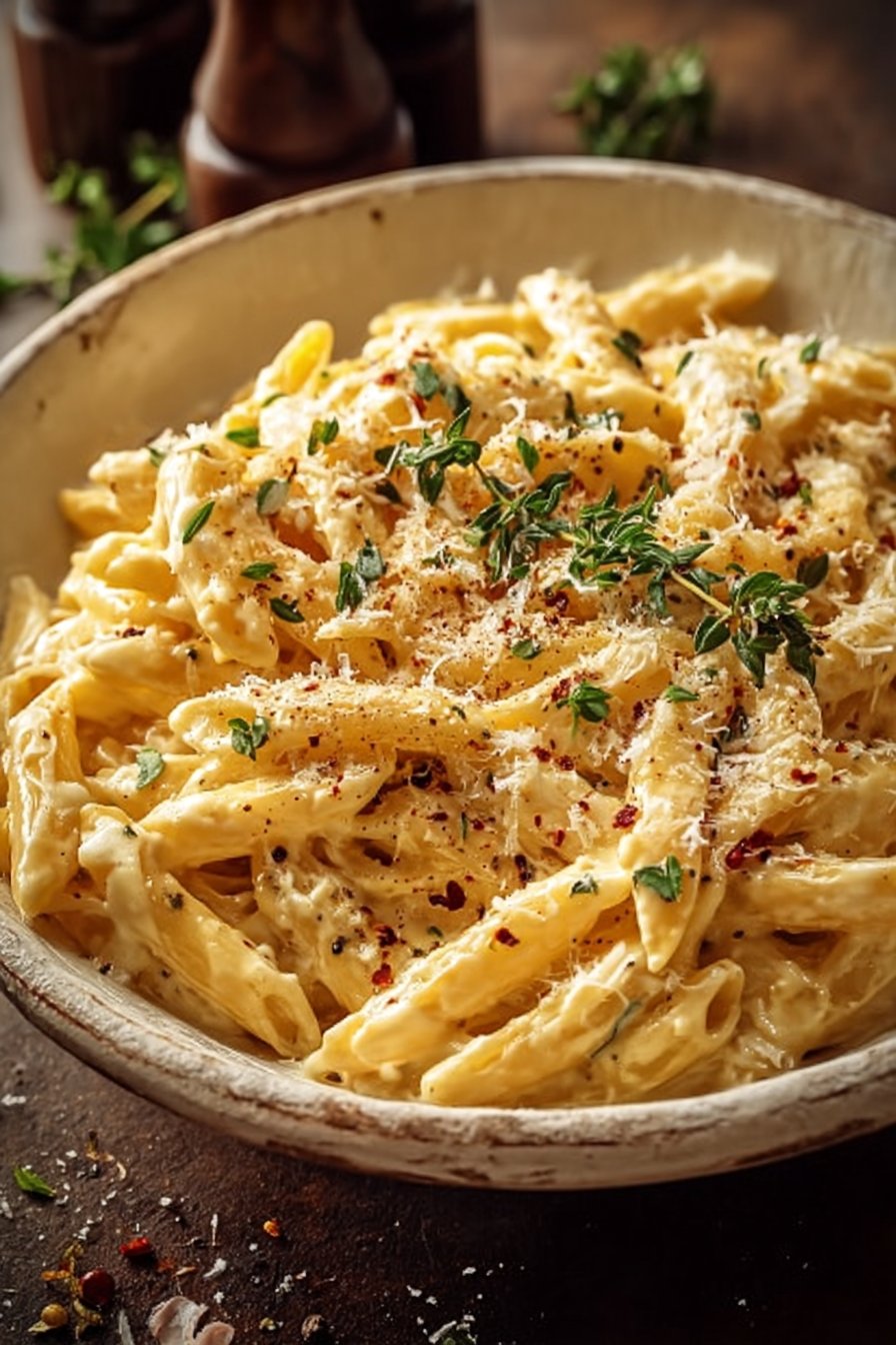 One Pot Creamy Garlic Pasta