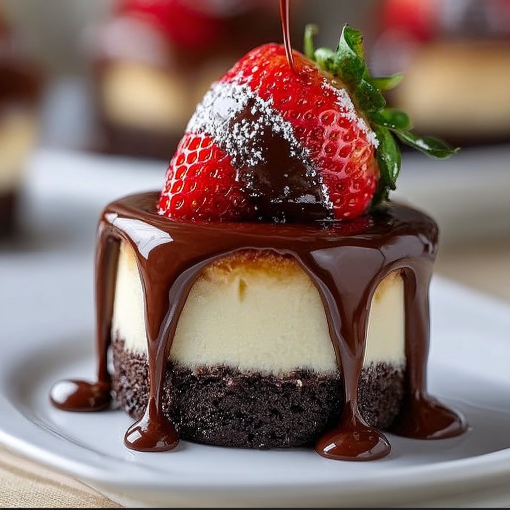Chocolate-Dipped Strawberry Cheesecake