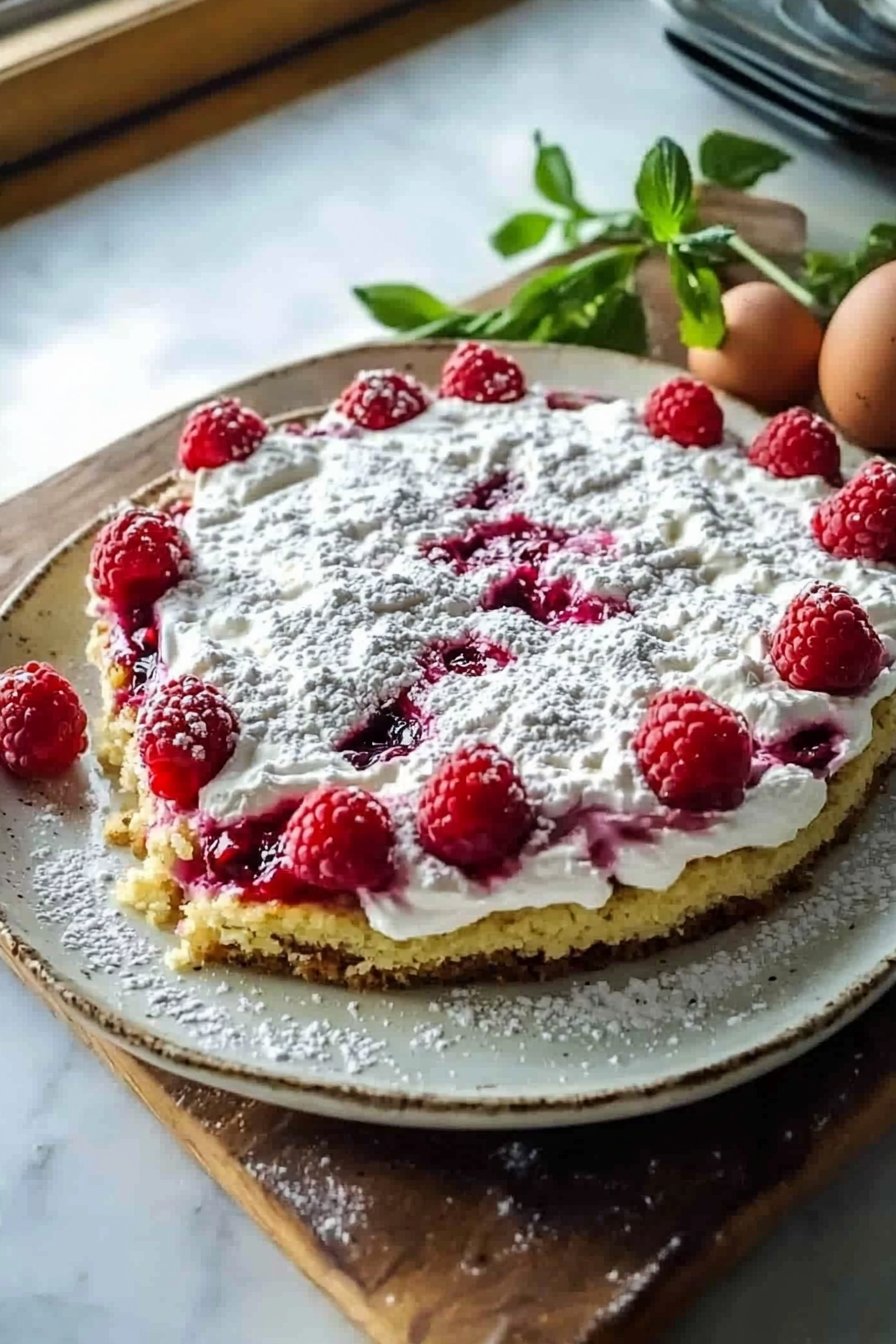 Himbeermeringuekuchen