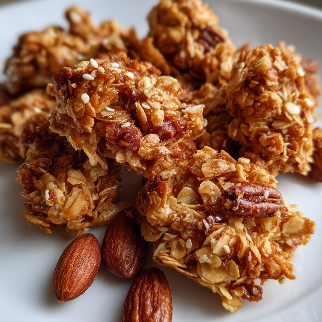 Toasted Sesame Honey Granola Clusters