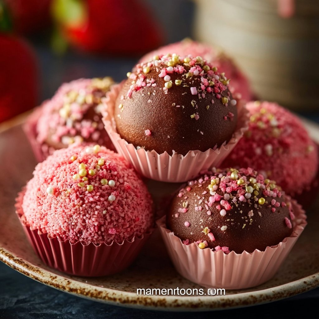 Rich Melt-In-Your-Mouth Strawberry Truffles