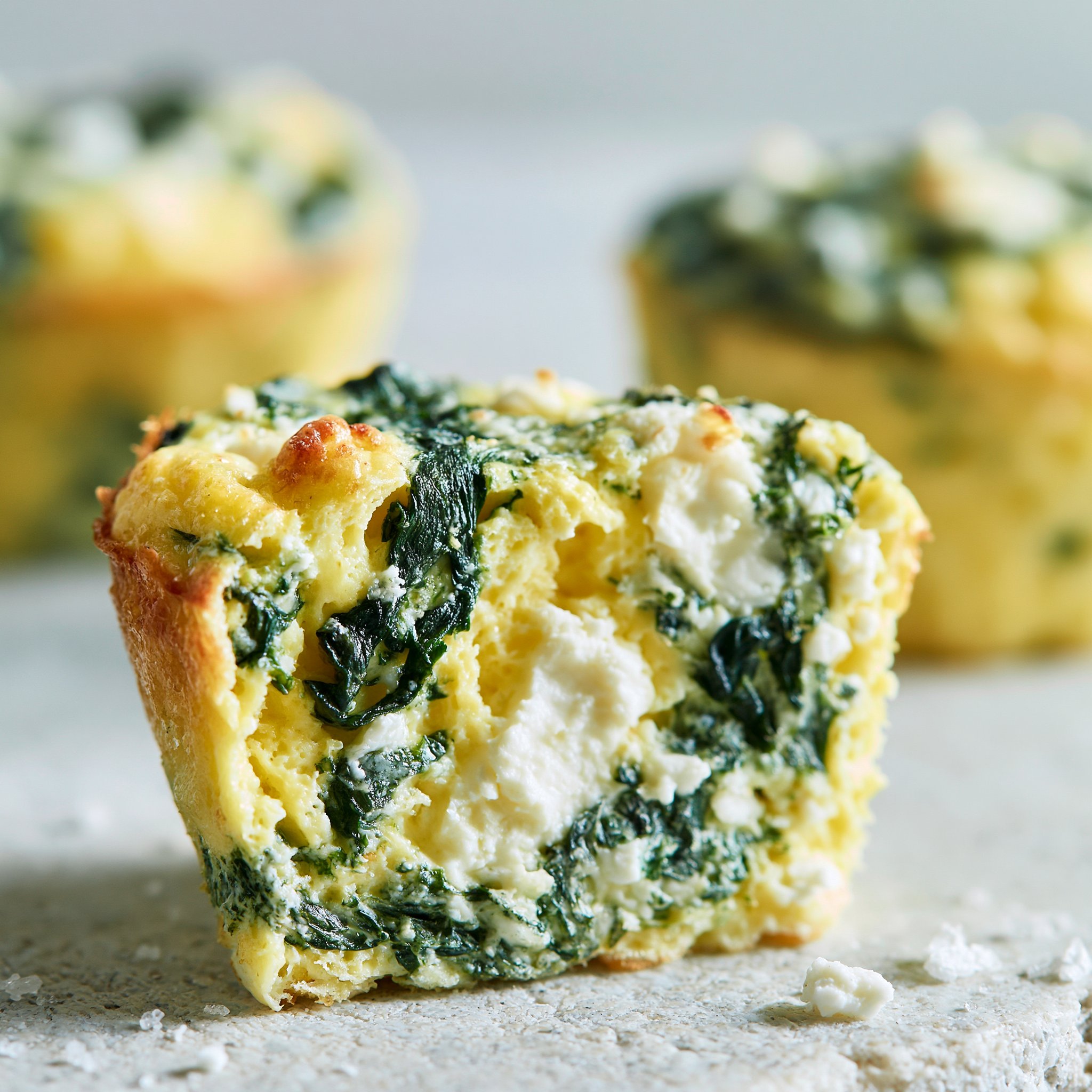 Egg Muffins with Spinach and Feta