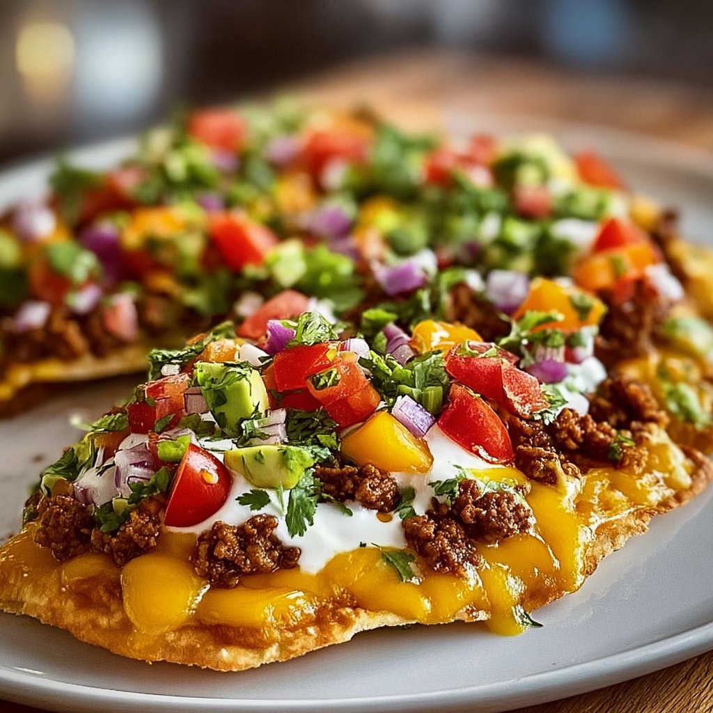 Taco Pizza Appetizer