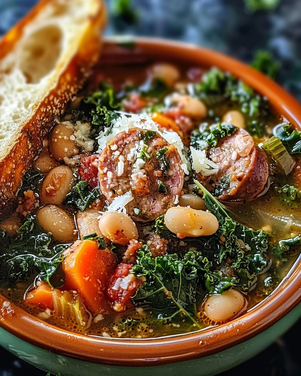 Italian-Style Sausage, Kale, and White Bean Soup: A Hearty Italian-Inspired Classic