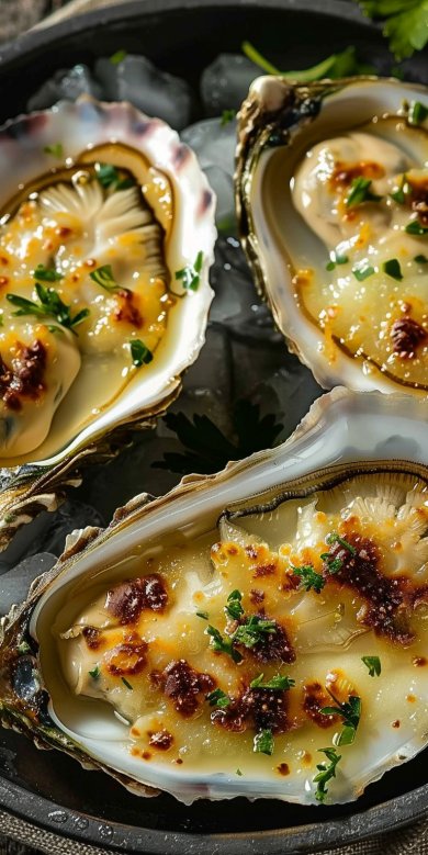 Huîtres Gratinées