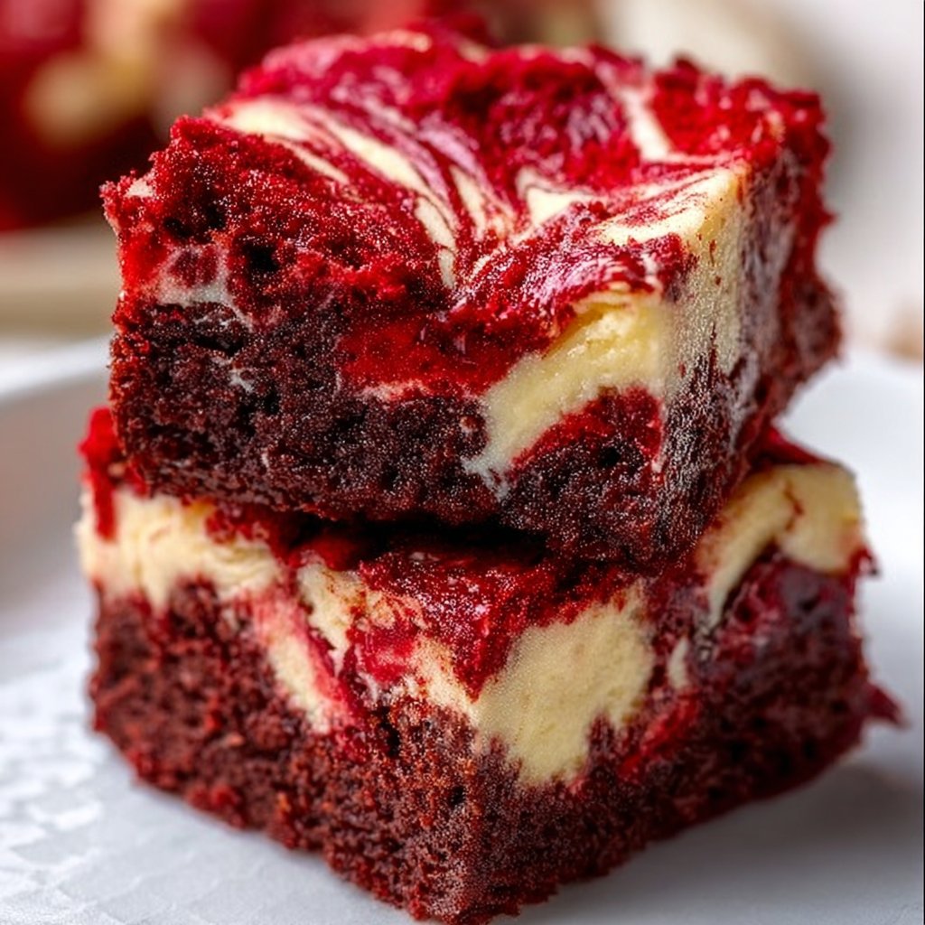 Red Velvet Cheesecake Brownies