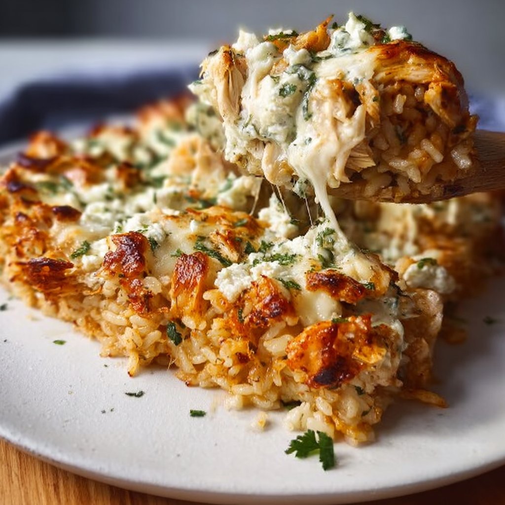 Chicken Tzatziki Rice Bake