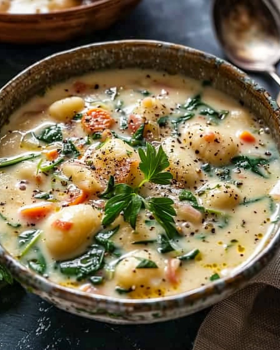 Creamy Vegetarian Gnocchi Soup