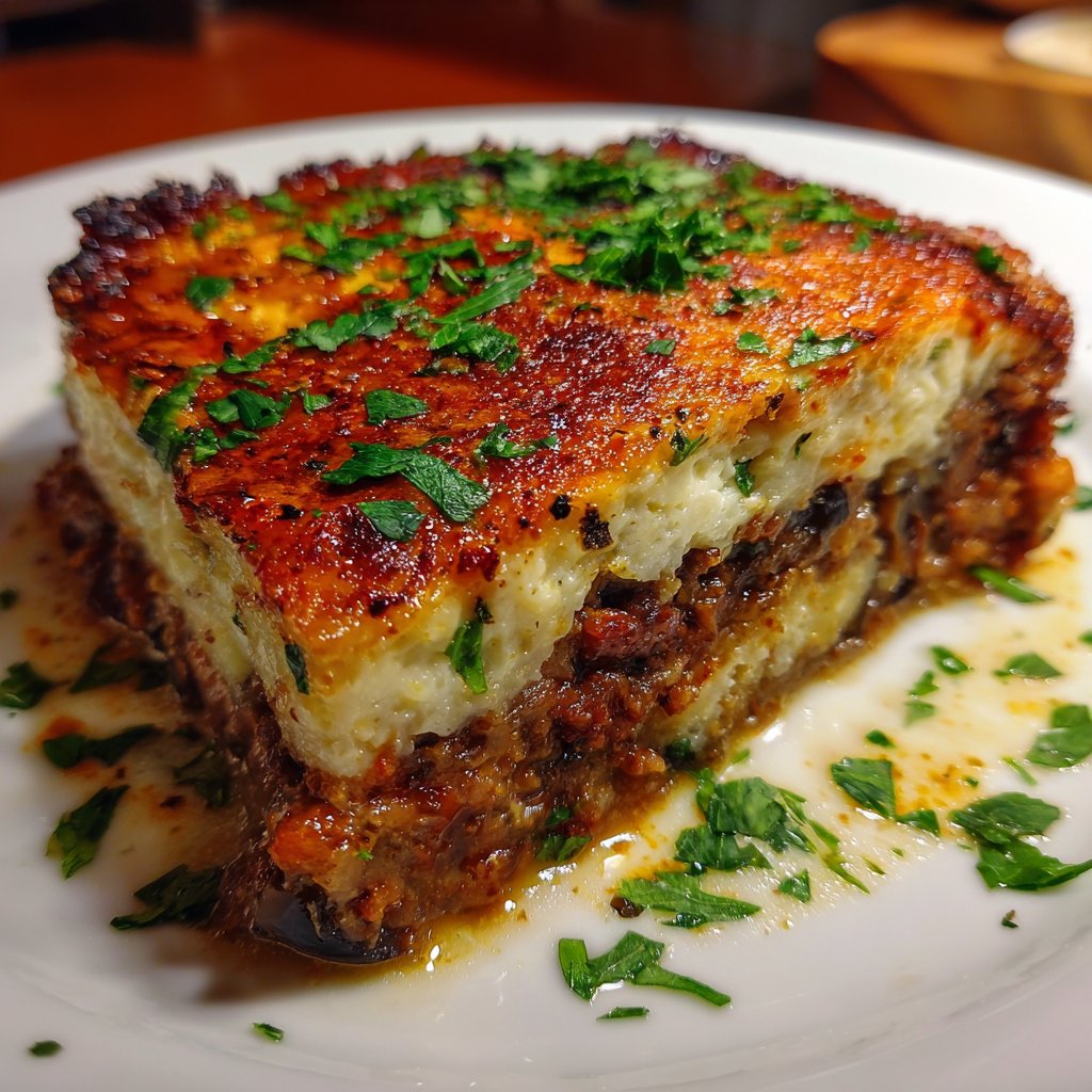 Classic Greek Eggplant Moussaka