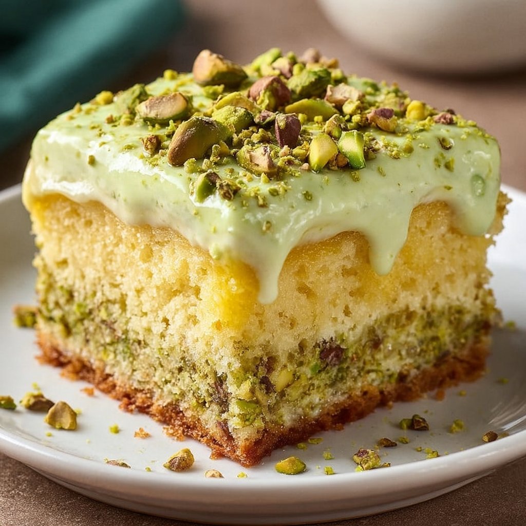 Tropical Pistachio Bliss Cake