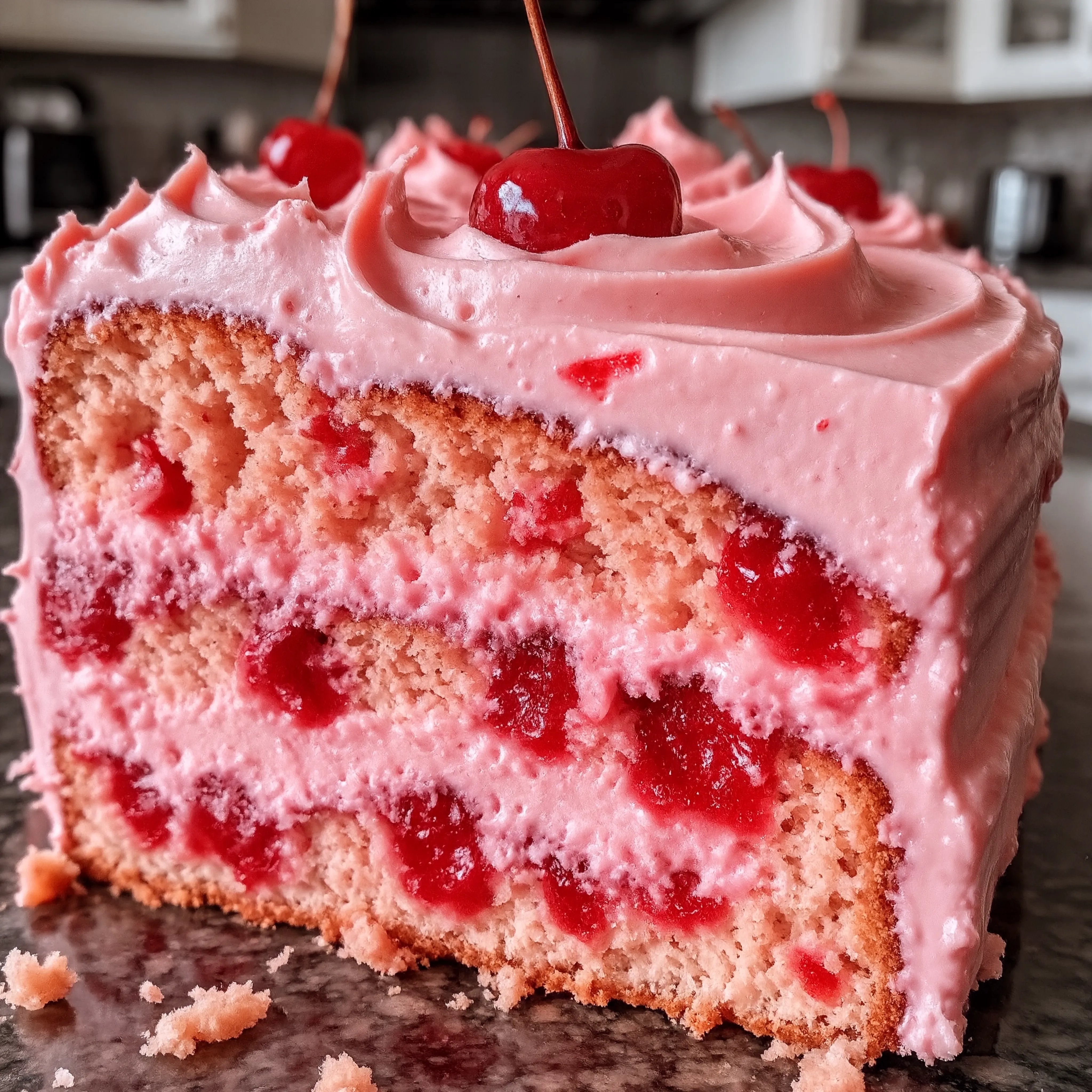 Cherry Chip Cake