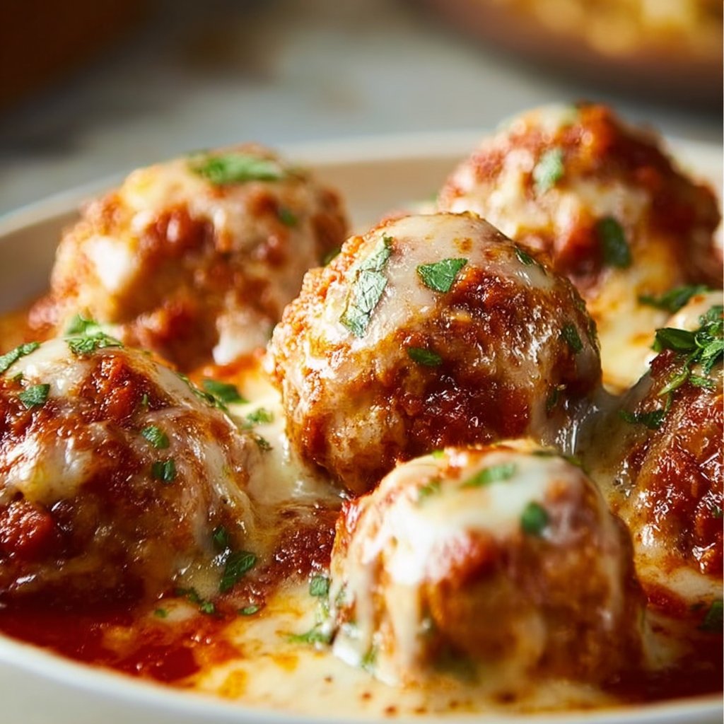 Savory Slow Cooker Chicken Parmesan Meatballs You’ll Love
