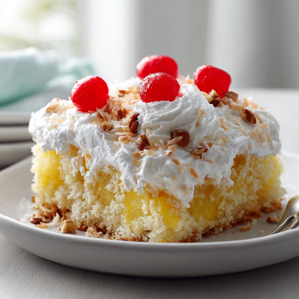 Easy Easter Pineapple Heaven Cake