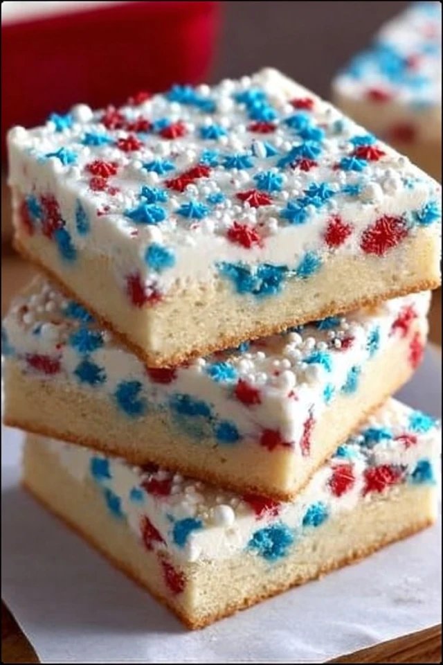 Patriotic Sugar Cookie Bars