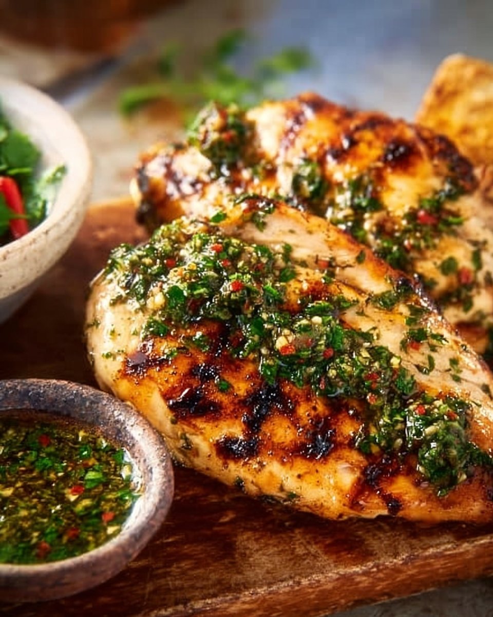 Grilled Chicken Breast with Chimichurri Sauce