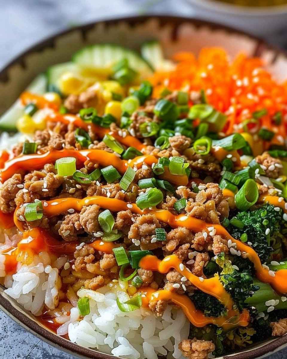 Bang Bang Ground Turkey Rice Bowls 1 Bang Bang Ground Turkey Rice Bowls