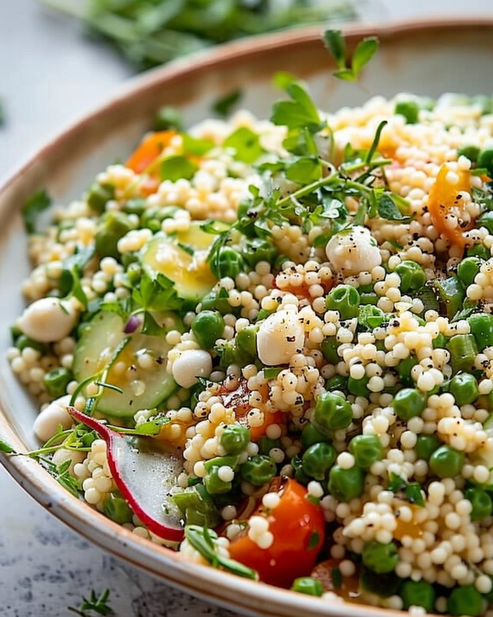 Vibrant Easter Spring Couscous Salad