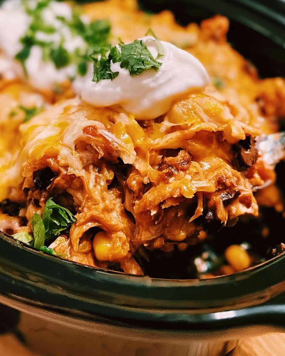 Crockpot Chicken Enchiladas Recipe