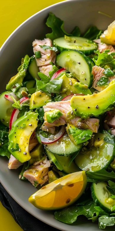 Salade Avocat Thon Concombre