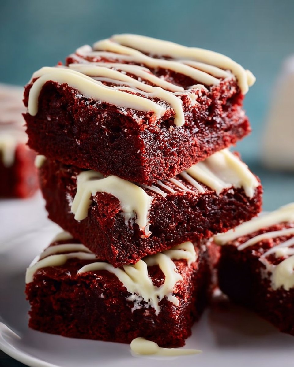 Fudgy Red Velvet Brownies