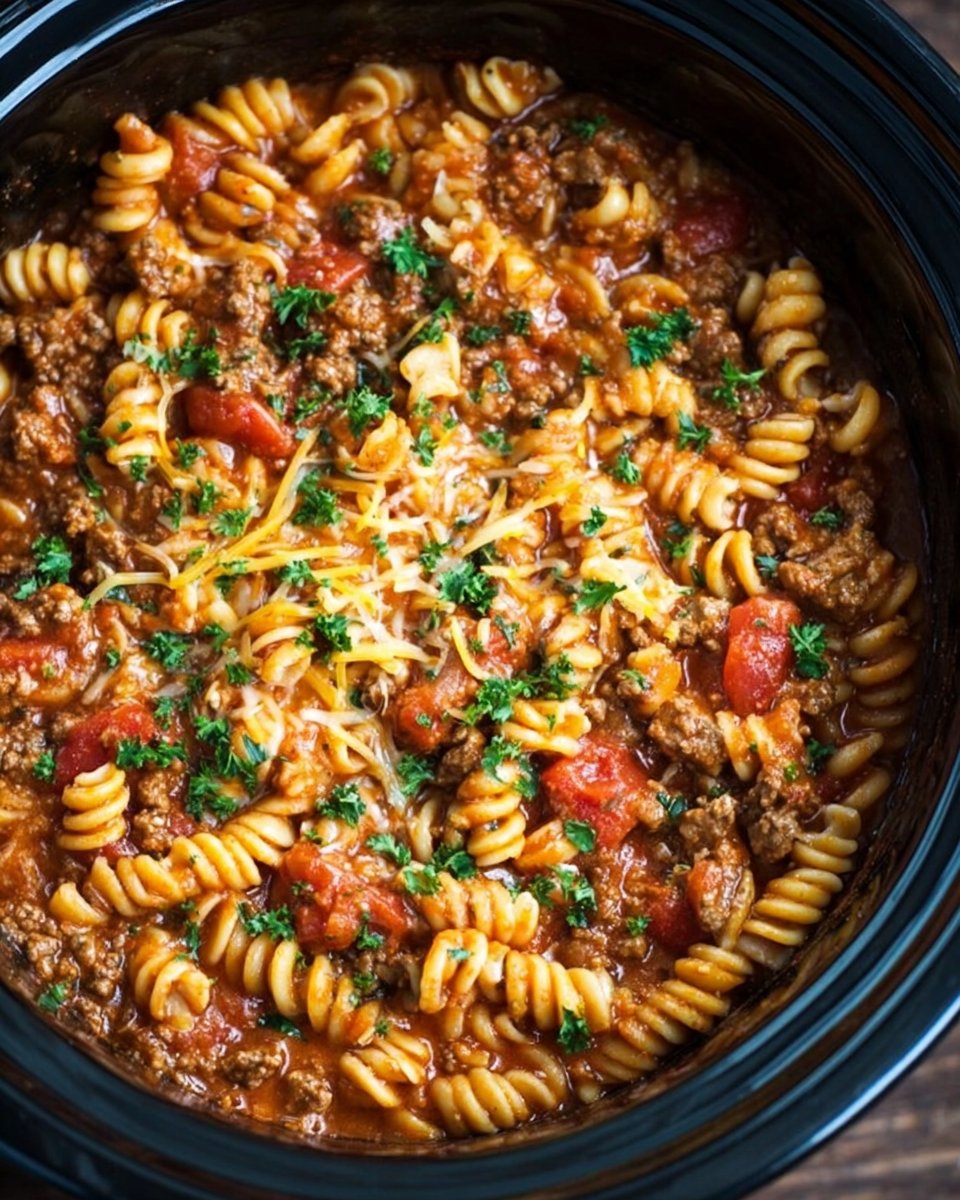 Crockpot Taco Pasta